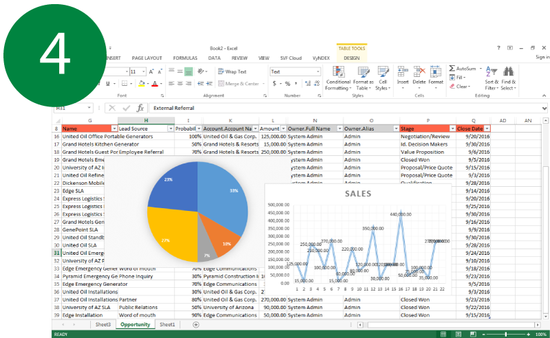 Visualise Salesforce Data in Excel