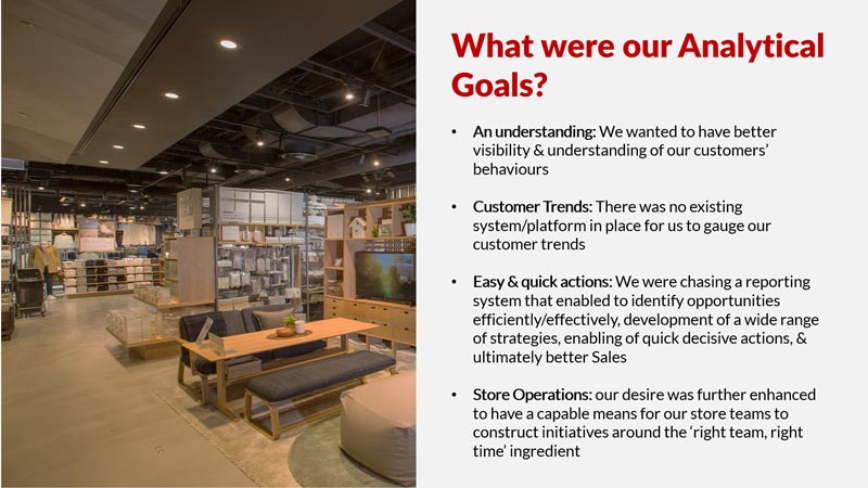 In-Store Analytics for Bricks and Mortar Retail What were our Analytical Goals?