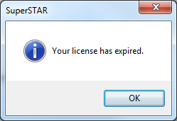 SuperTABLE: License Expired